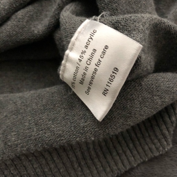 Vintage-LaVané Plain all Gray Crewneck Sweater L - Picture 7 of 8